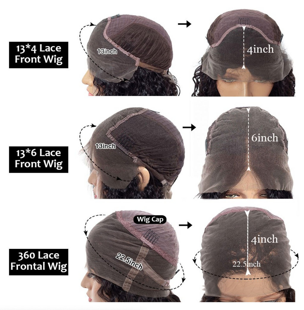 100% Virgin Hair DEEP WAVE Wig 180% Density